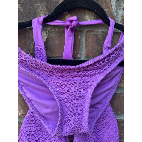 Mossimo 2 pieces swimsuit size small color purple new without tag in excellent c - Picture 3 of 11